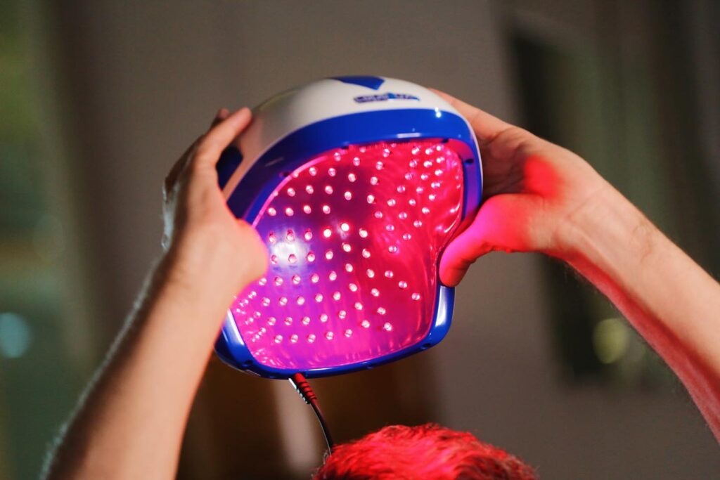 capacete de led